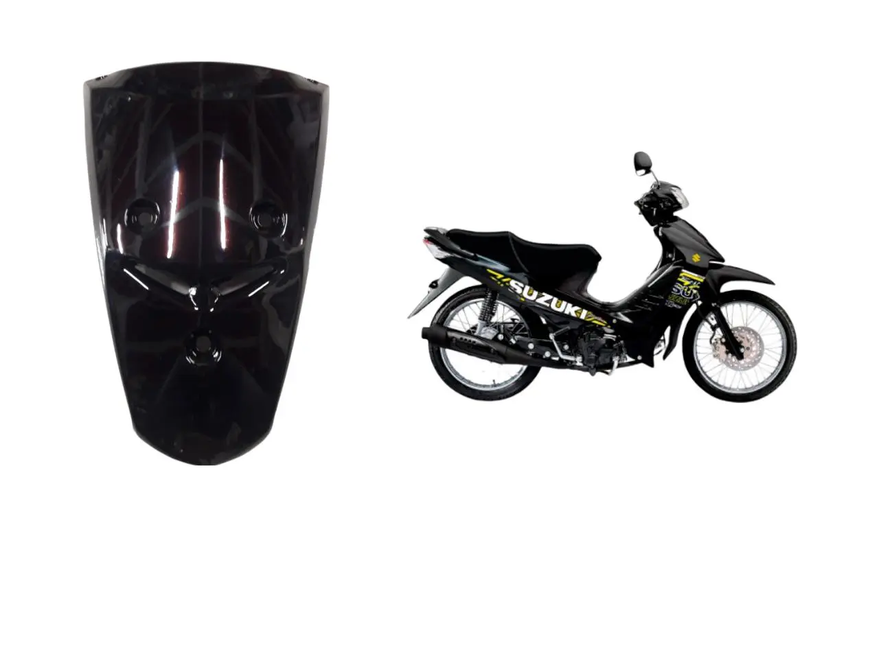 1. tapa frontal suzuki best 125 negro
