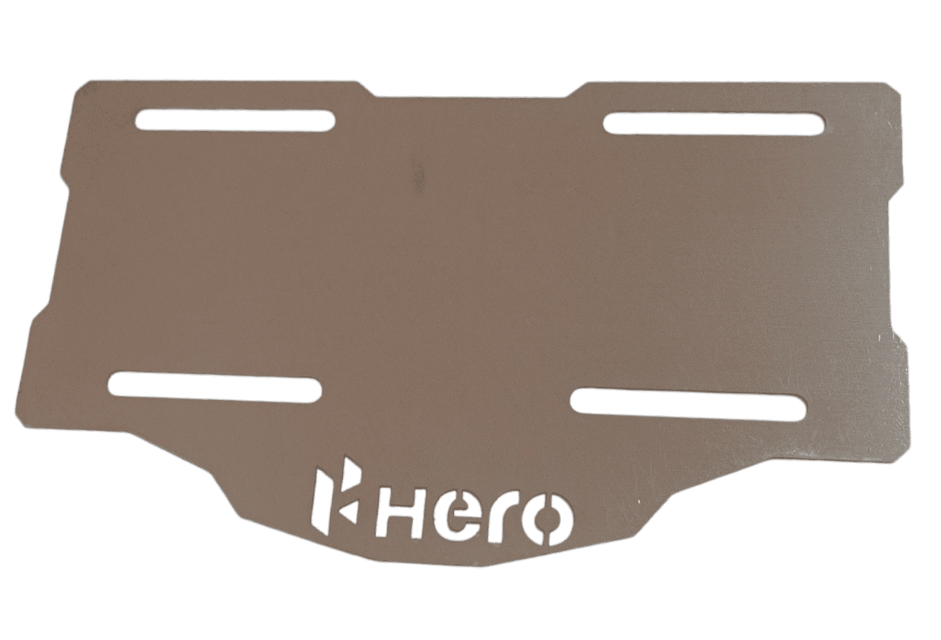 Porta Placa Acero Inoxidable Hero Moto Universal