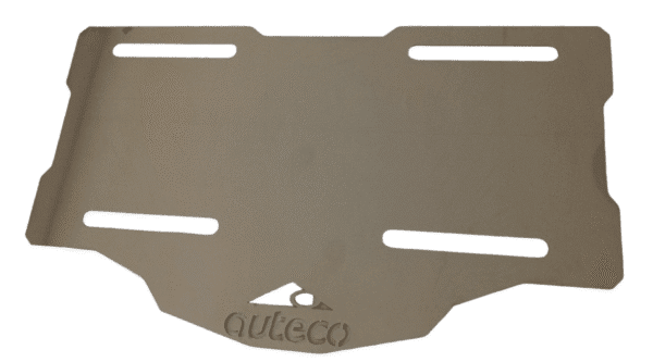 Porta Placa Auteco acero inoxidable