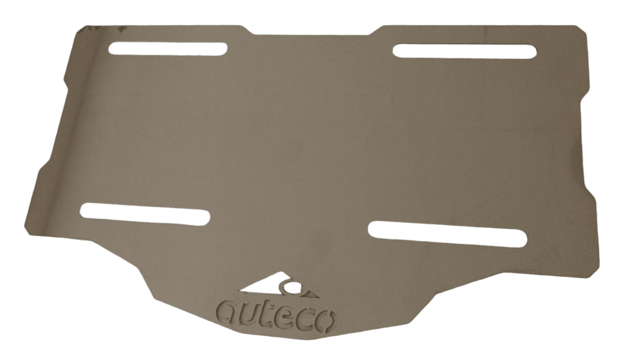 Porta Placa Auteco acero inoxidable