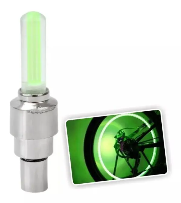 tapa valvula con luz colores Carro Y Moto 1 Par