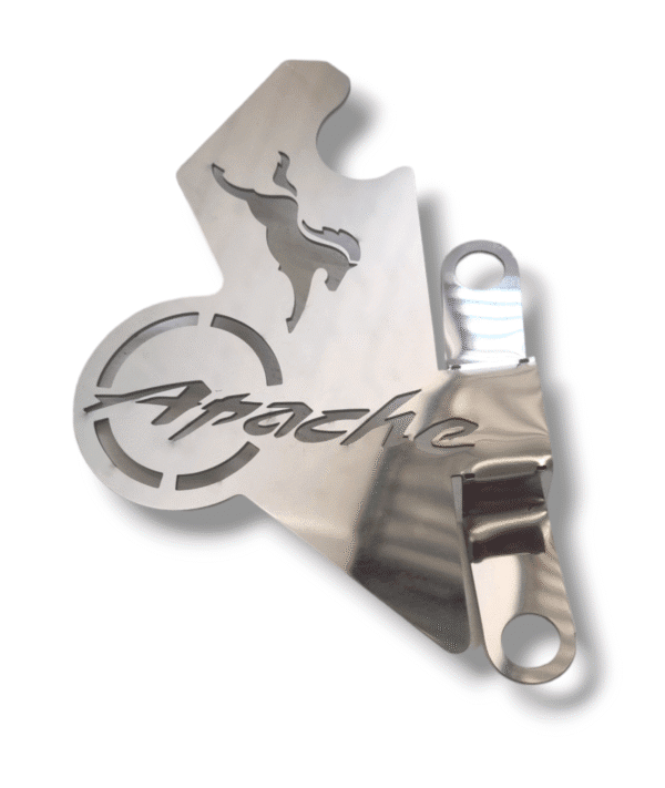 Protector Mordaza tvs apache 160 180 200 Lujo Acero Inoxidable