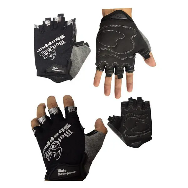 PAR GUANTES TACTICOS ANTIDESLIZANTE DEDO CORTO
