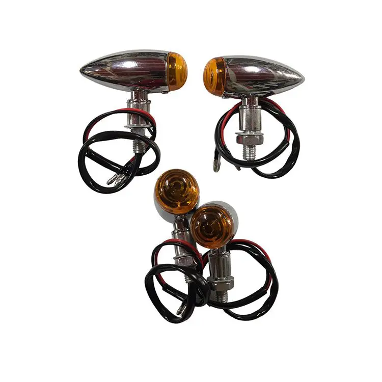 PAR DIRECCIONALES CAFE RACER METALICOS CHOPPER