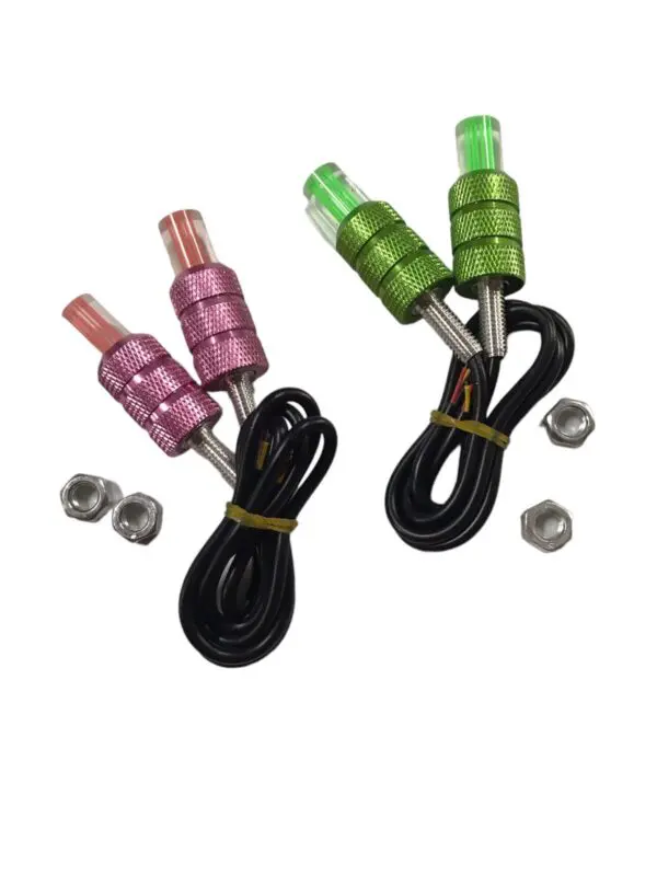 PAR TORNILLOS DE LUJO CON LUZ LED UNIVERSAL PARA PLACA