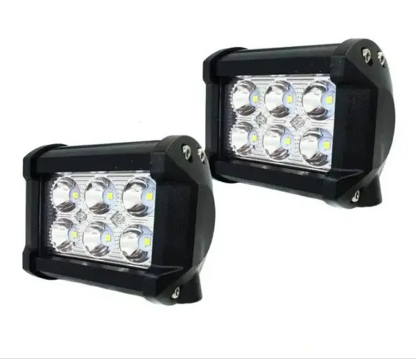 PAR EXPLORADORA CUADRADA 6 LED