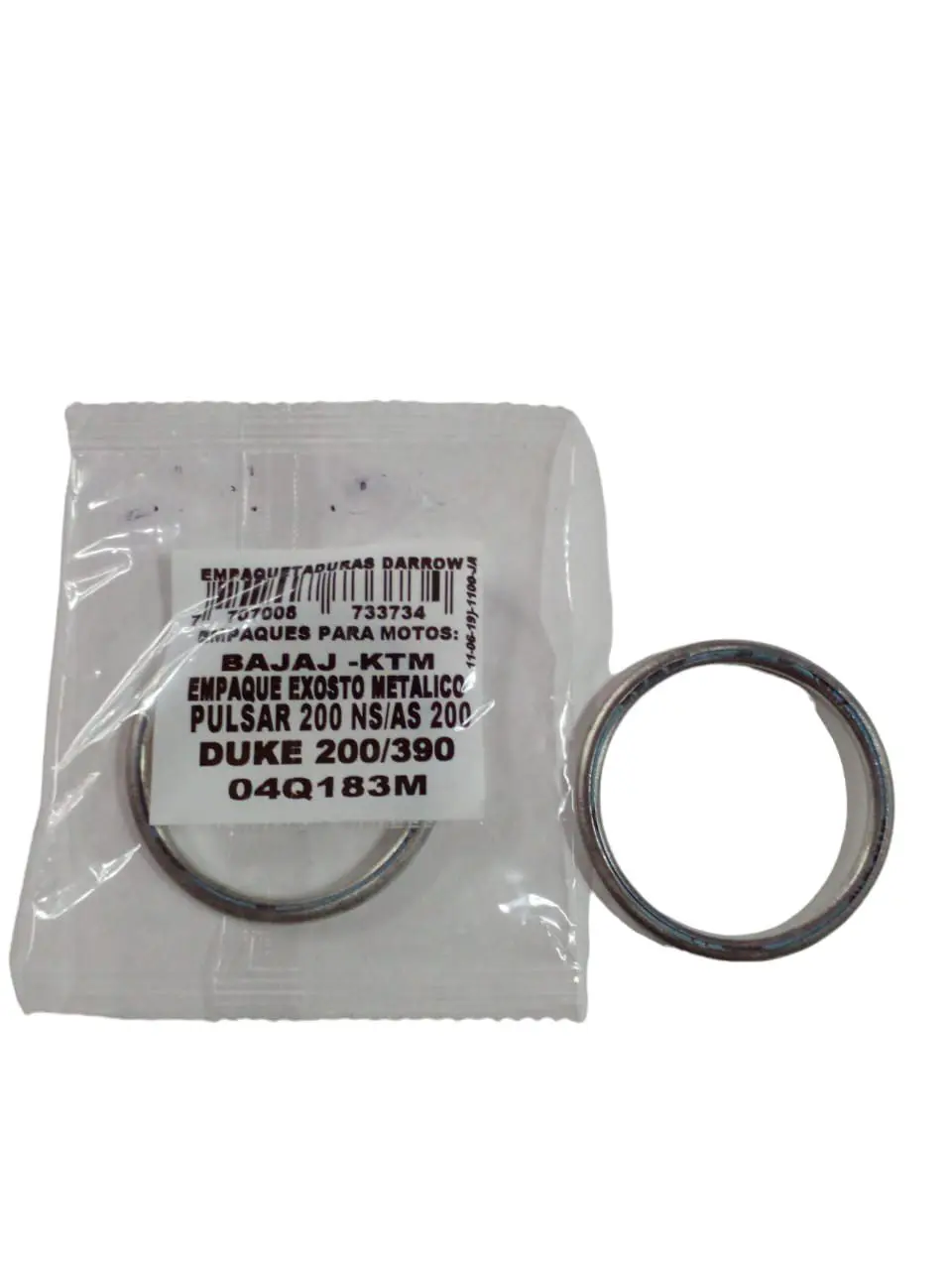 EMPAQUE EXOSTO METALICO BAJAJ-KTM PULSAR 200 DUKE 200