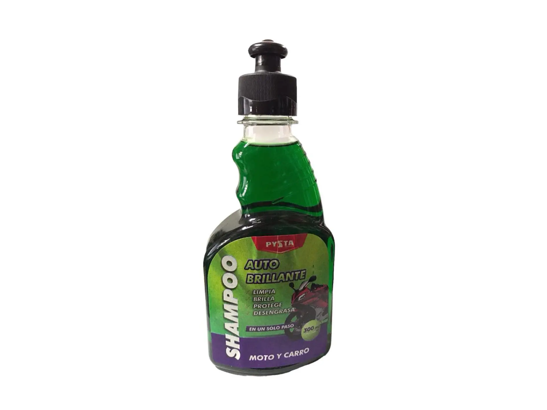 Shampoo Auto Brillante Desengrasa Carro Moto 300ml