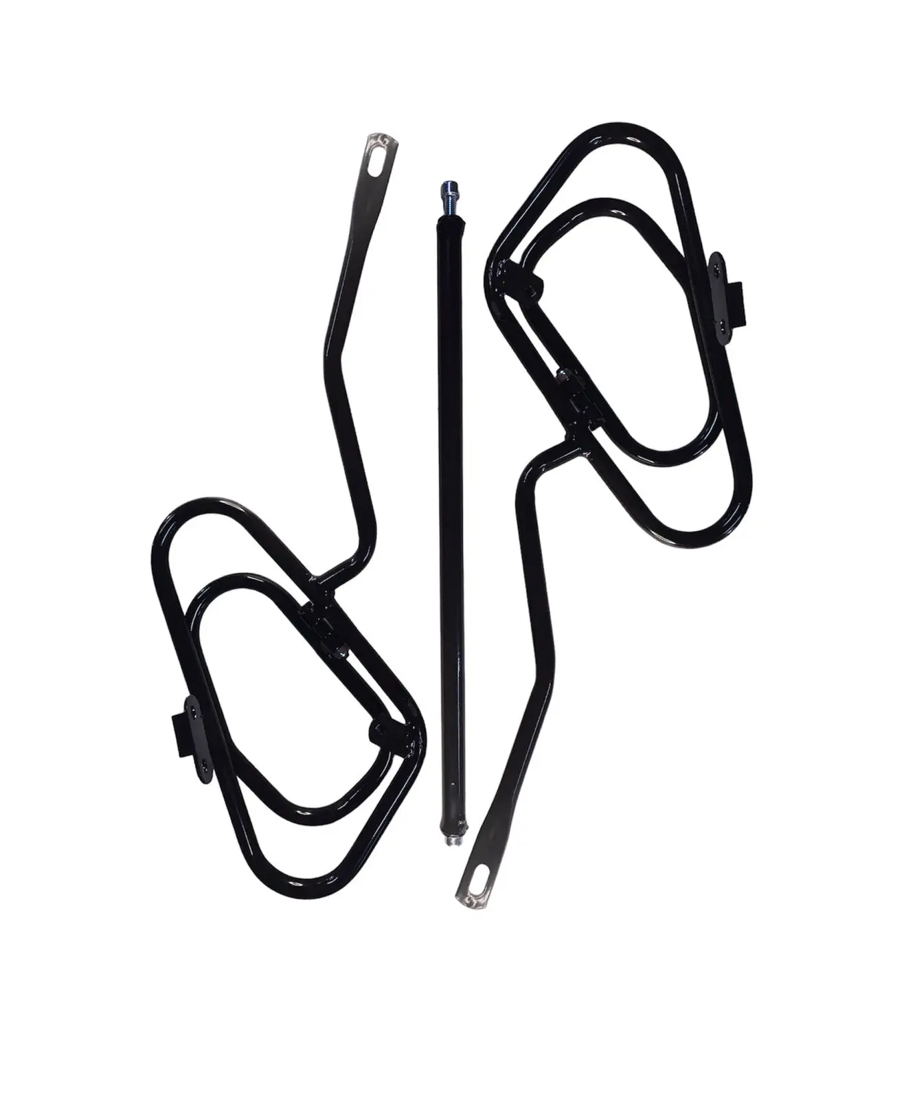 Par Porta Alforjas Yamaha Crypton Fi Negro