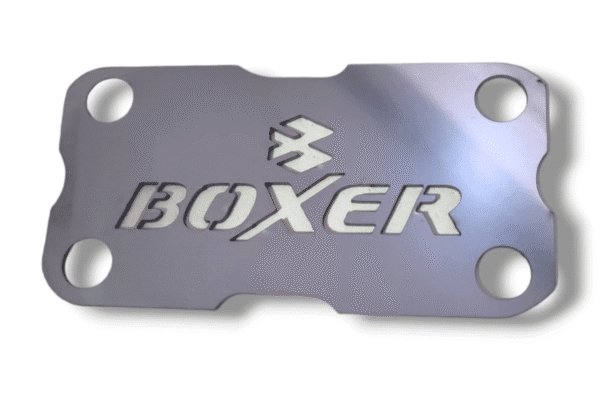 Logo Acutrax Bajaj Boxer Acero Inoxidable