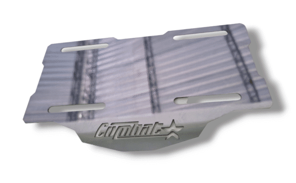 Porta Placa Auteco Combat Acero Inoxidable