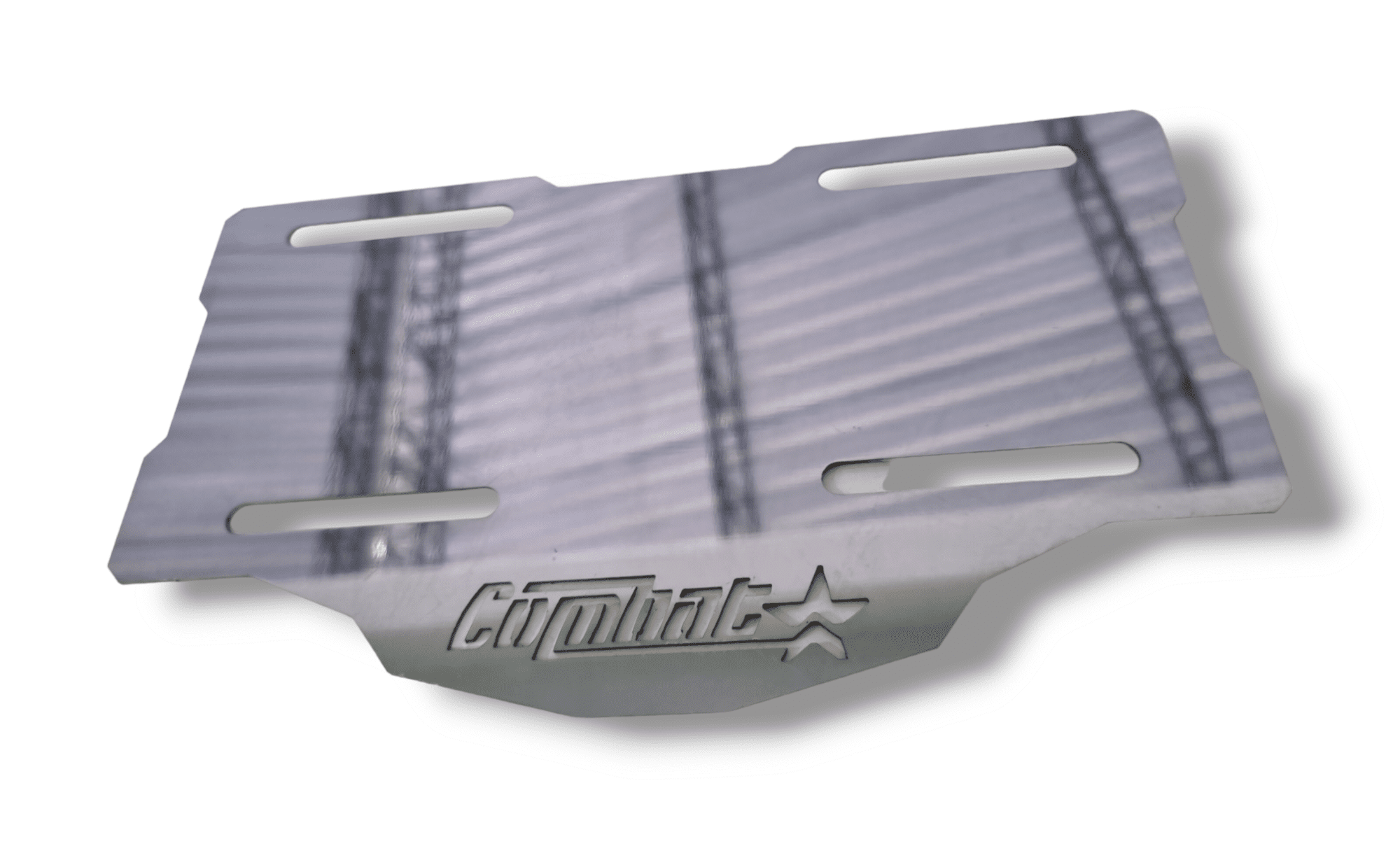 Porta Placa Auteco Combat Acero Inoxidable