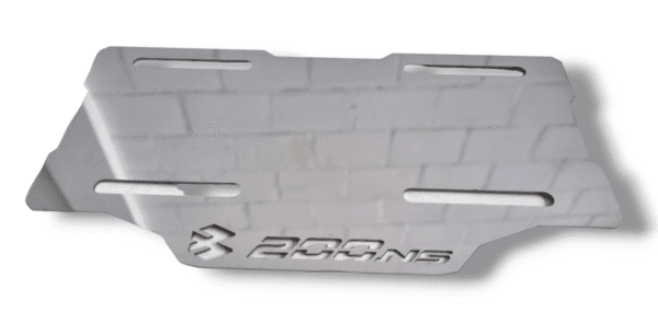 Porta Placa Auteco Pulsar Ns 200 acero inoxidable