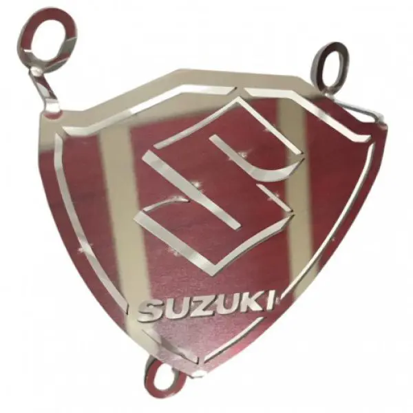 Logo Emblema Frontal Lujo Cromado Acero Inoxidable Suzuki Viva R