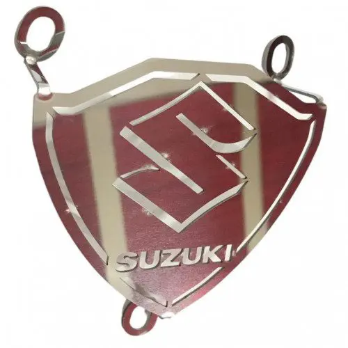 Logo Emblema Frontal Lujo Cromado Acero Inoxidable Suzuki Viva R