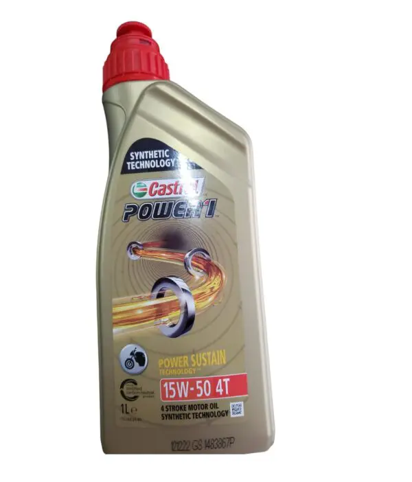 Aceite castrol power 1 4t 15w50 1l