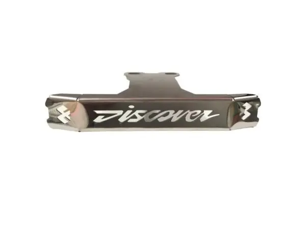 Logo Frontal Delantero Acero Inoxidable Discover 125 Lujo