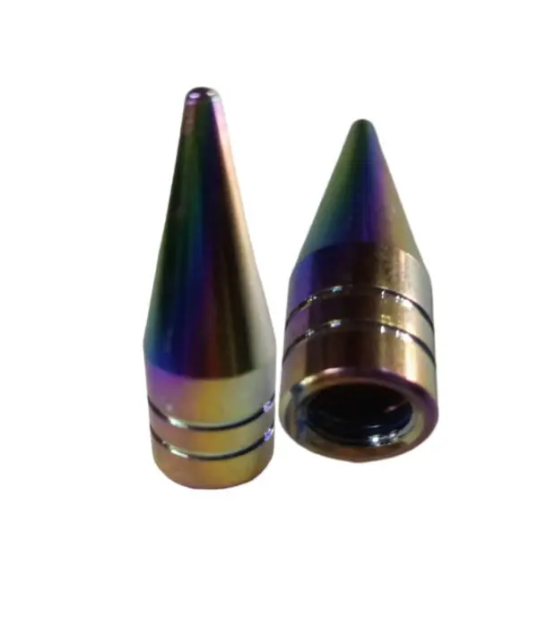 Tapa Valvula Tornasol BALA LARGA LISA Carro Y Moto 1