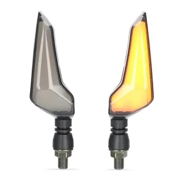 1 Par Direccionales Led Moto Lujo Flecha Amarillo-azul Mo 11