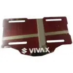Porta Placa Suzuki Vivax 115 Acero Inoxidable