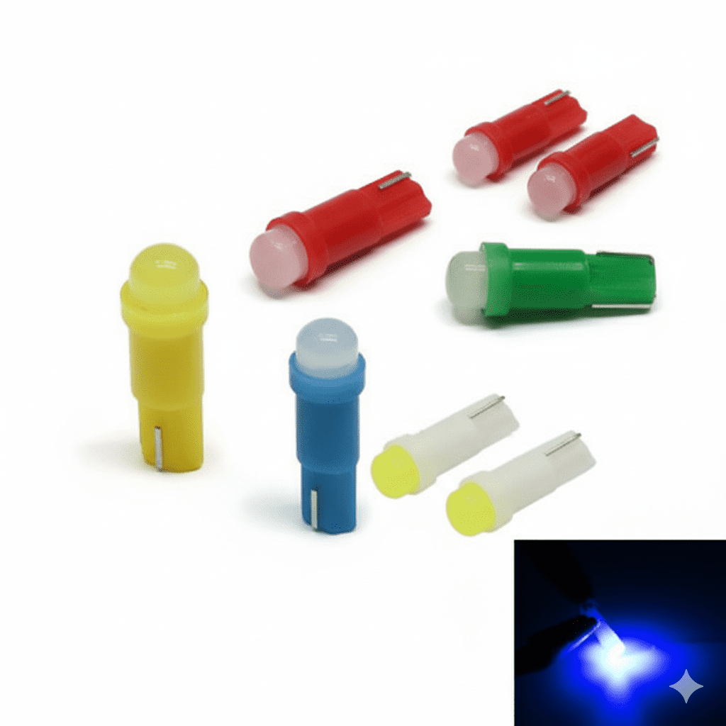 Bombillo Led T5 Piloto Mini Tacometro Colores