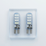 Bombillo Led Cocuyo T10 Bayoneta strober blanco - azul Carro