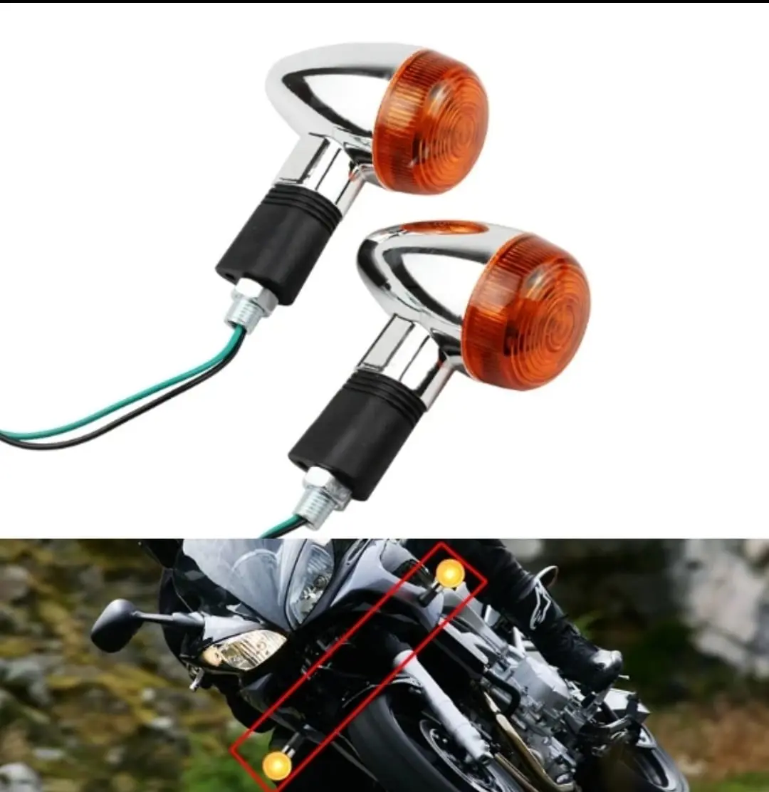 PAR DIRECCIONAL UNIVERSAL TIPO CAFÉ RACER OJO DE BUEY