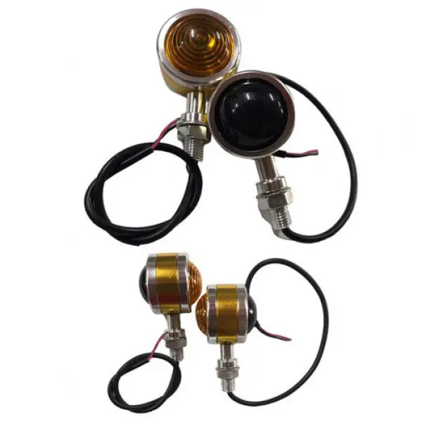 1 Par Direccionales Universal Cafe Race Redondos