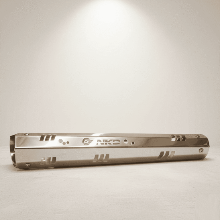 Protector Exosto Akt Nkd 125 Logo Lujo Acero Inoxidable