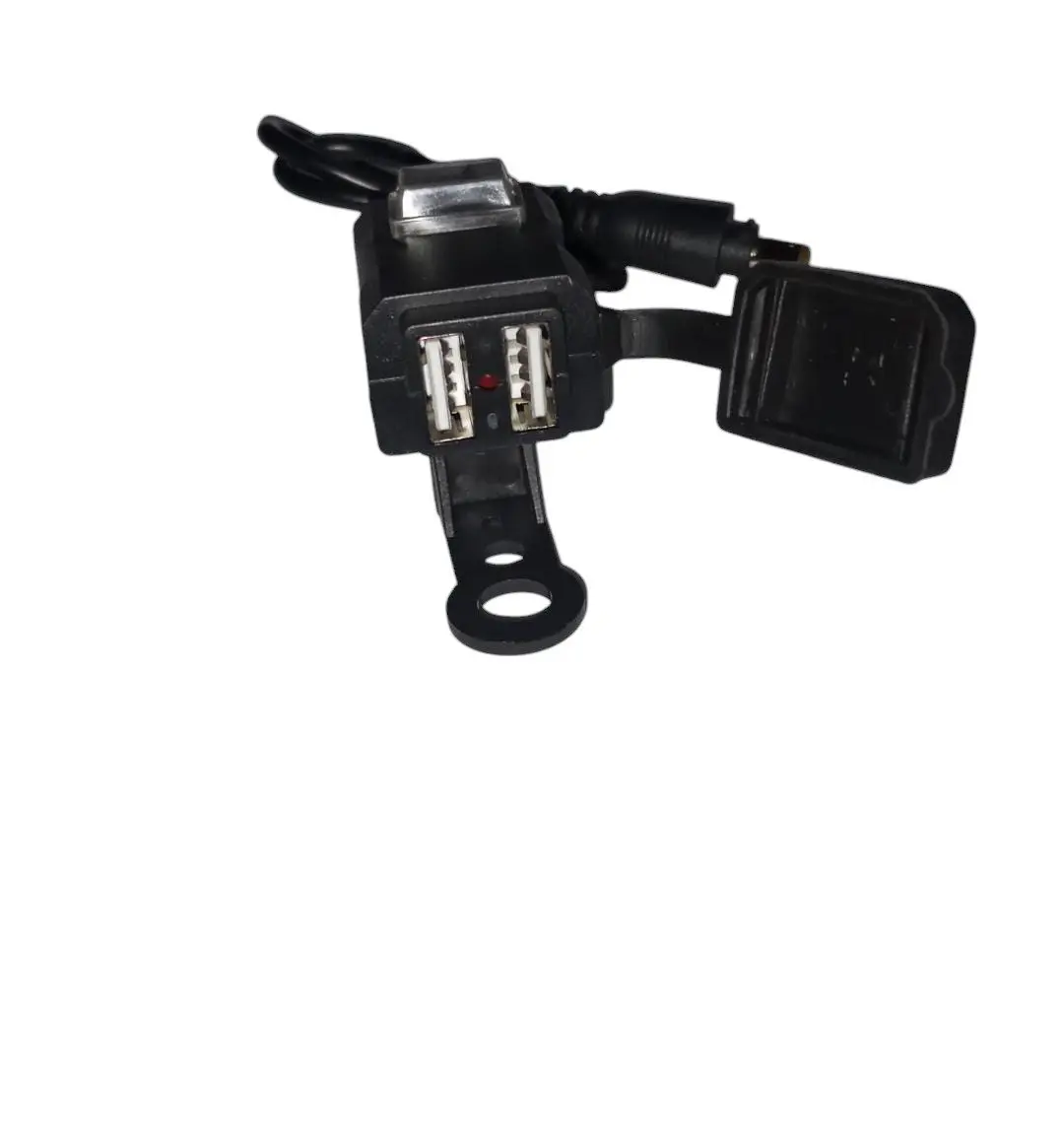 Cargador Usb Doble 12v 3a Moto Impermeable Tapa