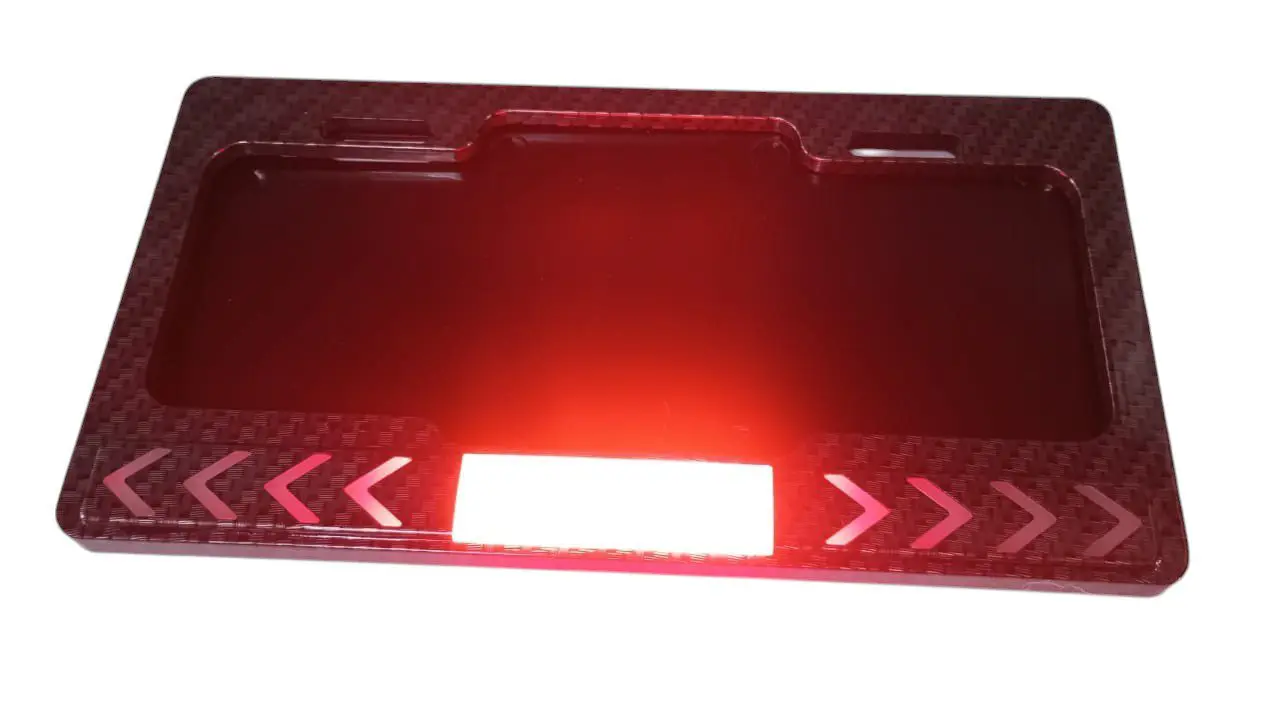 Portaplaca Moto Con Luces Stop Direccionales