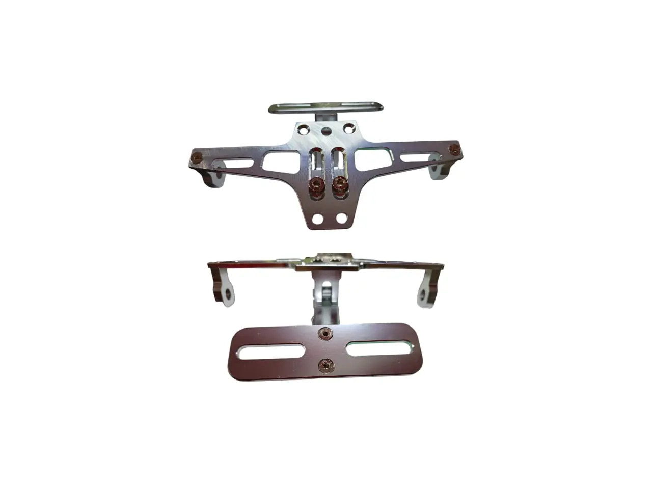 Fender Porta Placa Lujo Con Luz Led Aluminio