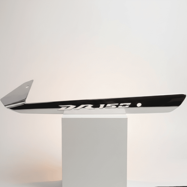 Logo Platina Exosto Suzuki Dr 150 Acero Inoxidable