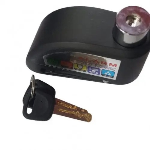 Candado Disco Con Alarma Moto Universal Resistente