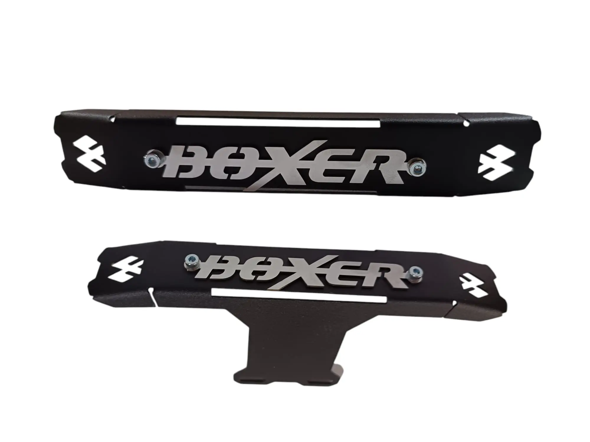 Logo Frontal Delantero Acero Inoxidable Emblema 3D Boxer