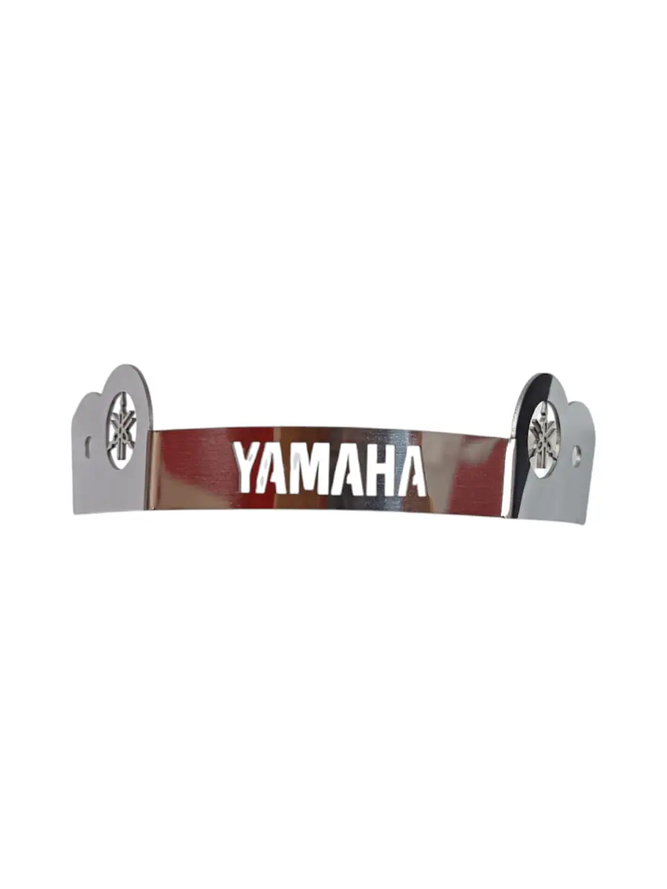 Logo Emblema Collarin Yamaha Crypton Fi Acero Inoxidable
