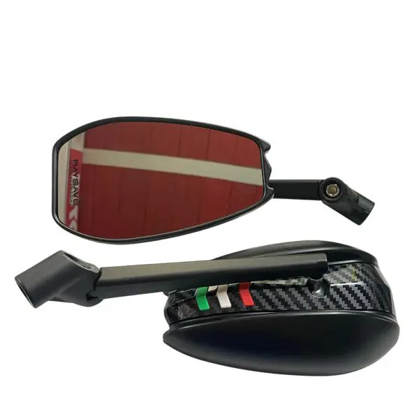 Espejos Fantasma Aluminio Tipo Fibra Universal Moto