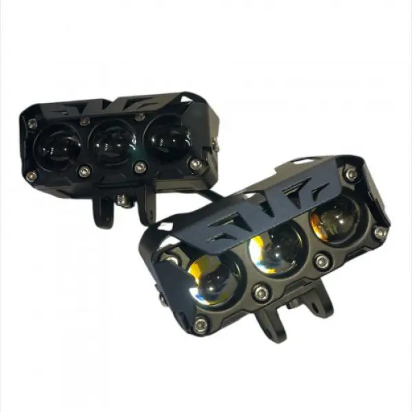 Exploradoras LED Triple Lente 32W Blanca Amarilla 9000Lm