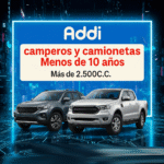 camperos y camionetas Menos de 10 años Más de 2.500 C.C
