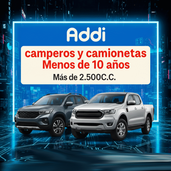 camperos y camionetas Menos de 10 años Más de 2.500 C.C