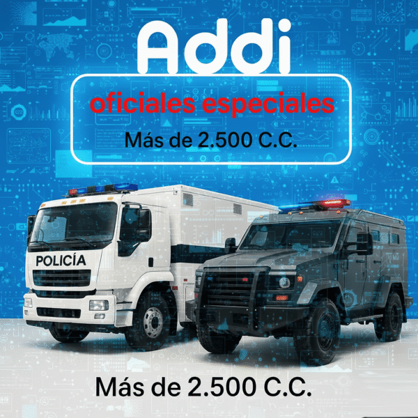 Soat Oficiales Especiales Más de 2.500 C.C Con Addi