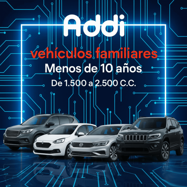 Soat Vehículos Familiares Menos de 10 Años De 1.500 a 2.500 C.C Con Addi