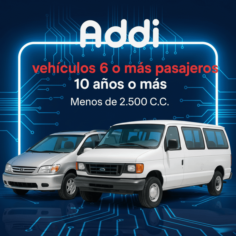 Soat Vehículos 6 o Más Pasajeros 10 Años o Más Menos de 2.500 C.C Con Addi