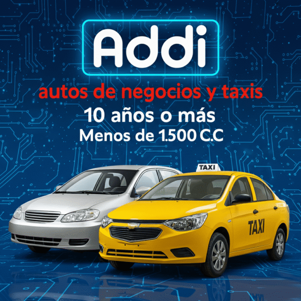 Soat Autos de Negocios y Taxis 10 Años o Más Menos de 1.500 C.C Con Addi