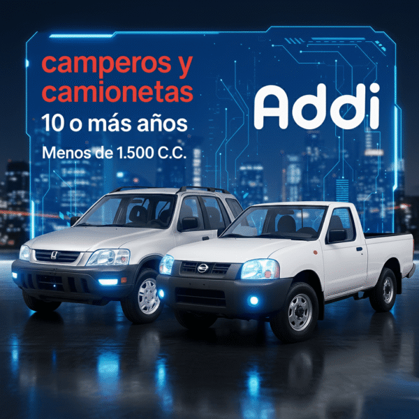 Soat Camperos y Camionetas 10 o Más Años Menos de 1.500 C.C. Con Addi