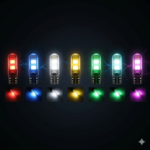 Bombillo Led Cocuyo T10 Bayoneta strober Carro-moto colores
