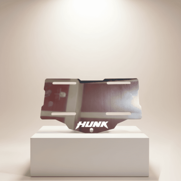 Portaplaca Acero Inoxidable Moto Hero Hunk