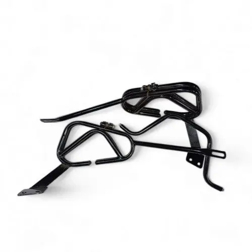 Par Porta Alforjas Bajaj Boxer Ct Negro Cromado