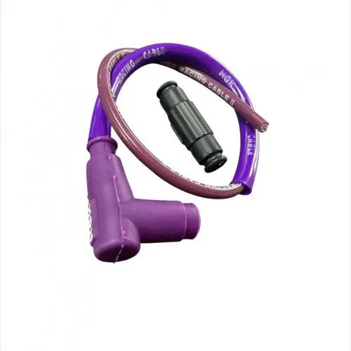 Cable De Alta Ngk Morado Universal Para Moto Encendido 12v