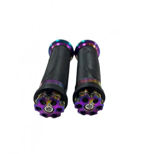 Par Puños Moto Tornasol Punta Tornillo